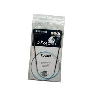 Addi Rocket Circular Knitting Needles 24 Inch US 2 Blue Cord Silver Tips